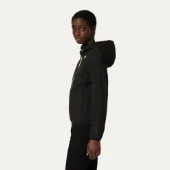 K-WAY Lily Stretch Poly Jersey - Jackets - Short - Woman - Black Pure Best