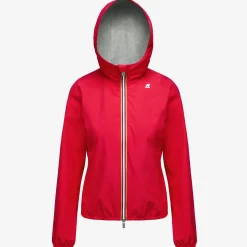 K-WAY Lily Stretch Poly Jersey - Jackets - Short - Woman - Red Berry New