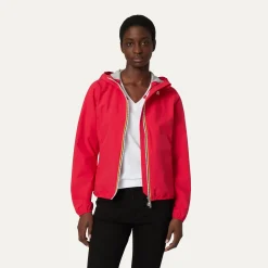 K-WAY Lily Stretch Poly Jersey - Jackets - Short - Woman - Red Berry New