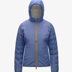 K-WAY Lily Thermo Plus.2 Reversible - Jackets - Short - Woman - Azure Dk-White Milk Flash Sale