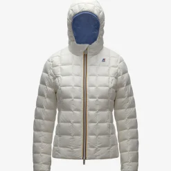 K-WAY Lily Thermo Plus.2 Reversible - Jackets - Short - Woman - Azure Dk-White Milk Flash Sale
