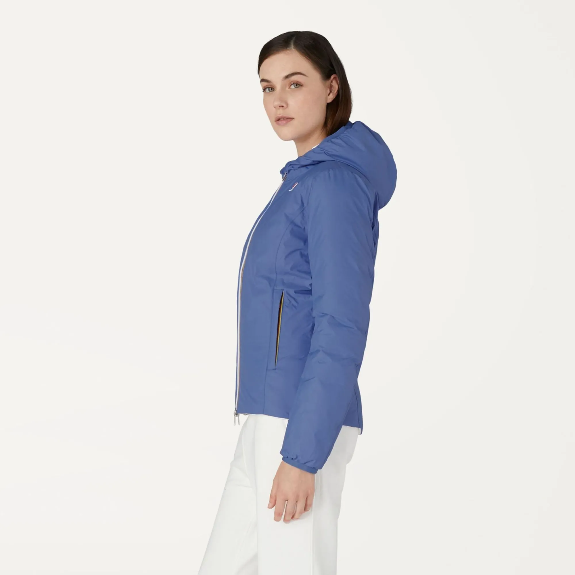 K-WAY Lily Thermo Plus.2 Reversible - Jackets - Short - Woman - Azure Dk-White Milk Flash Sale