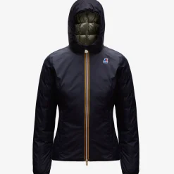 K-WAY Lily Thermo Plus.2 Reversible - Jackets - Short - Woman - Blue Depth-Black Torba Clearance