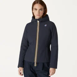 K-WAY Lily Warm Reversible - Jackets - Short - Woman - Blue Depth-Black Pure Clearance