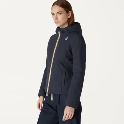 K-WAY Lily Warm Reversible - Jackets - Short - Woman - Blue Depth-Black Pure Clearance