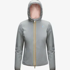 K-WAY Lily Warm Reversible - Jackets - Short - Woman - Grey Md Steel-Pink Dafne Hot