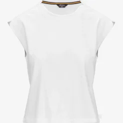 K-WAY Limmy - T-Shirtstop - Top - Woman - White Outlet