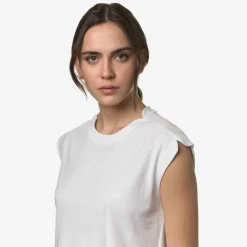 K-WAY Limmy - T-Shirtstop - Top - Woman - White Outlet