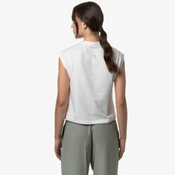 K-WAY Limmy - T-Shirtstop - Top - Woman - White Outlet
