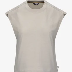 K-WAY Limmy - T-Shirtstop - Top - Woman - Beige Lt New