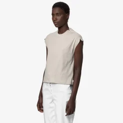 K-WAY Limmy - T-Shirtstop - Top - Woman - Beige Lt New