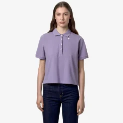 K-WAY Liselle - Polo Shirts - Polo - Woman - Violet Glicine New