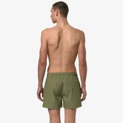 K-WAY Loiret - Bathing Suits - Swimming Trunk - Man - Green Stripes Outlet