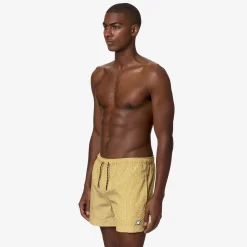 K-WAY Loiret - Bathing Suits - Swimming Trunk - Man - Yellow Stripes Clearance