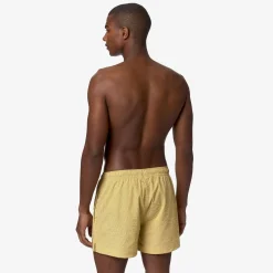 K-WAY Loiret - Bathing Suits - Swimming Trunk - Man - Yellow Stripes Clearance