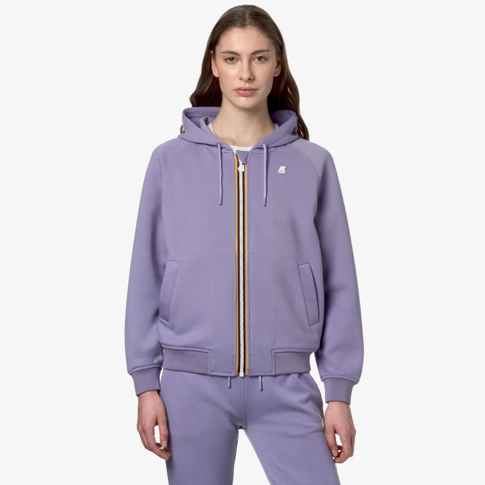 K-WAY Lydie Light Spacer - Fleece - Jacket - Woman - Violet Glicine Online