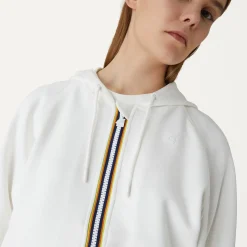K-WAY Lydie Light Spacer - Fleece - Jacket - Woman - White Milk Hot