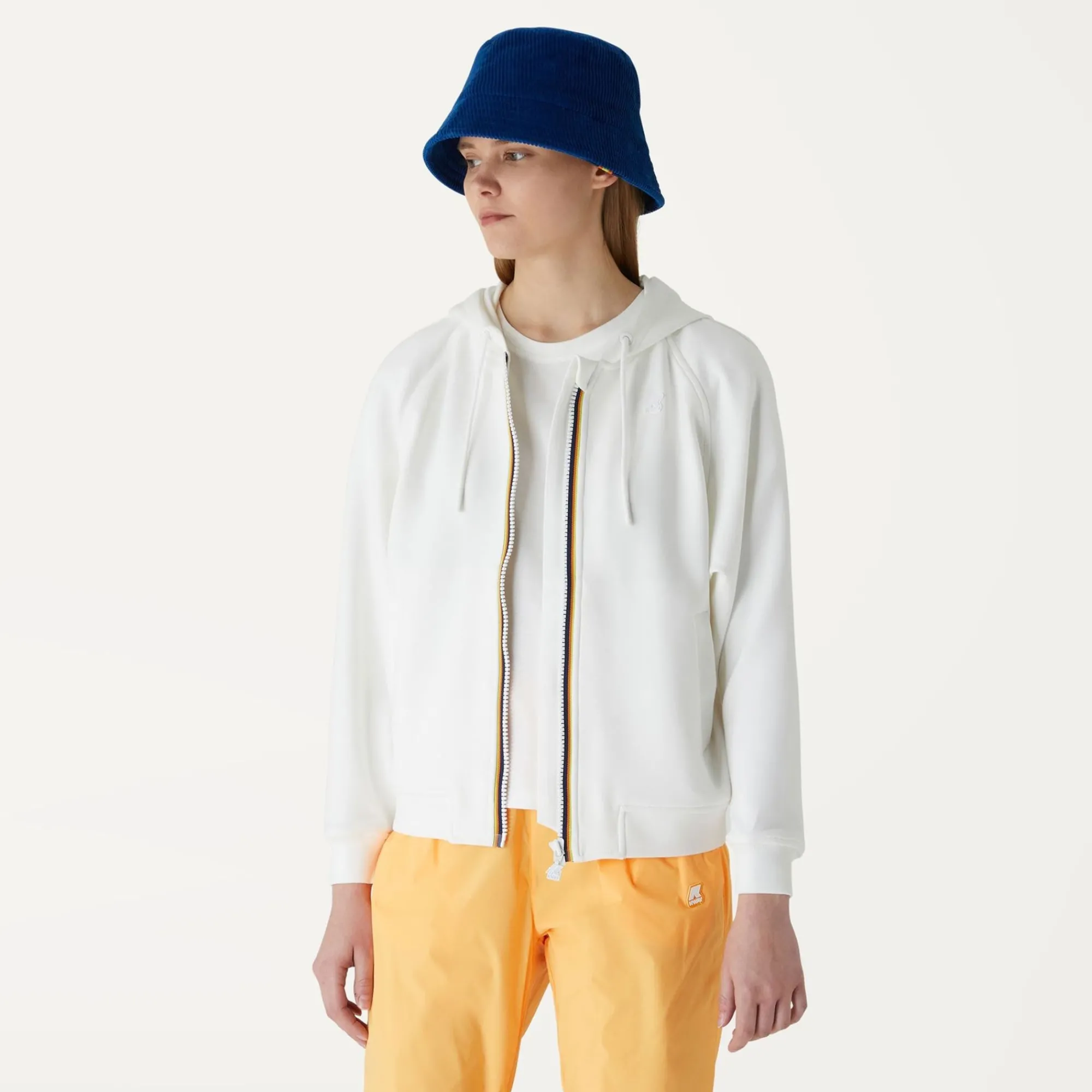 K-WAY Lydie Light Spacer - Fleece - Jacket - Woman - White Milk Hot