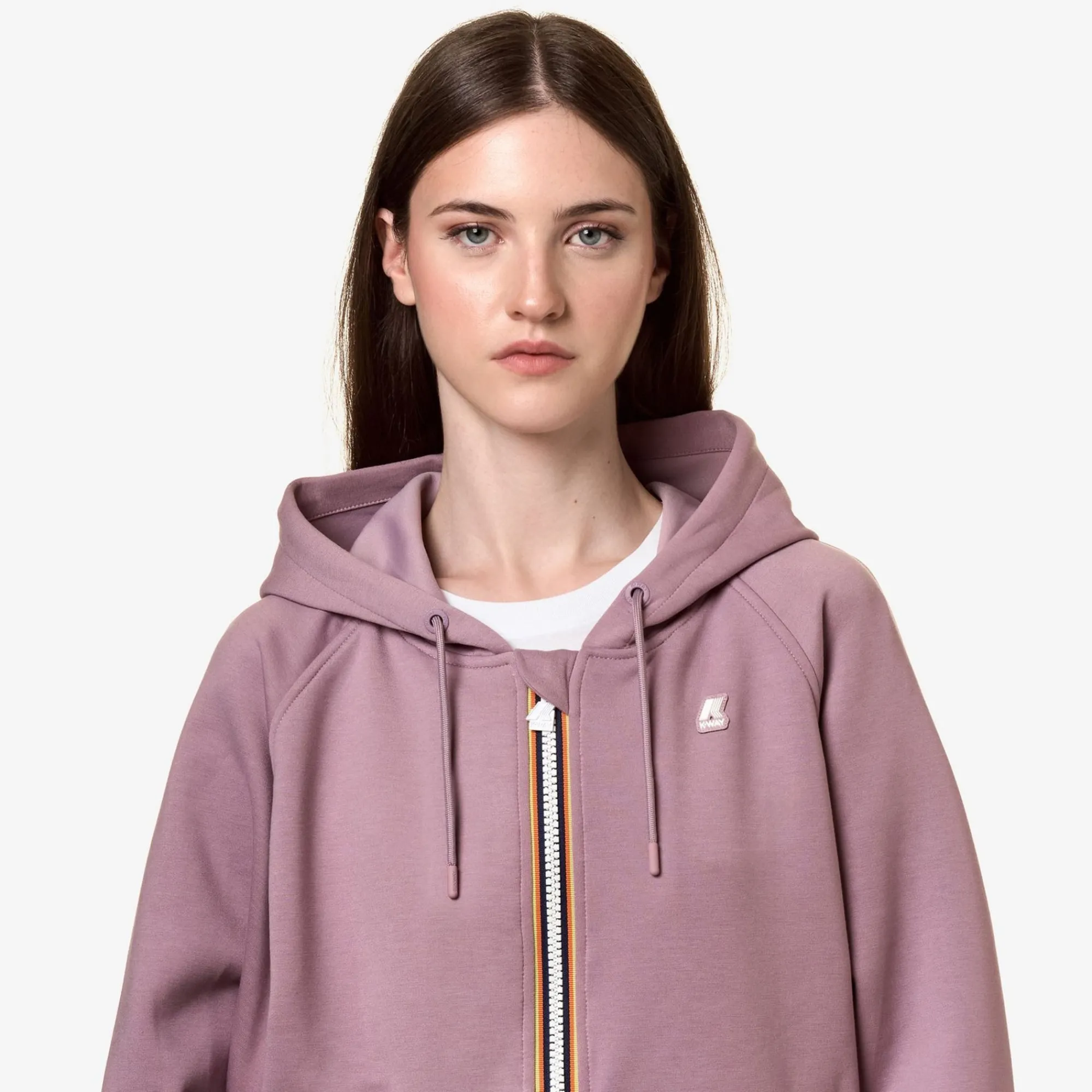K-WAY Lydie Light Spacer - Fleece - Jacket - Woman - Violet Dusty Hot
