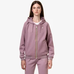 K-WAY Lydie Light Spacer - Fleece - Jacket - Woman - Violet Dusty Hot