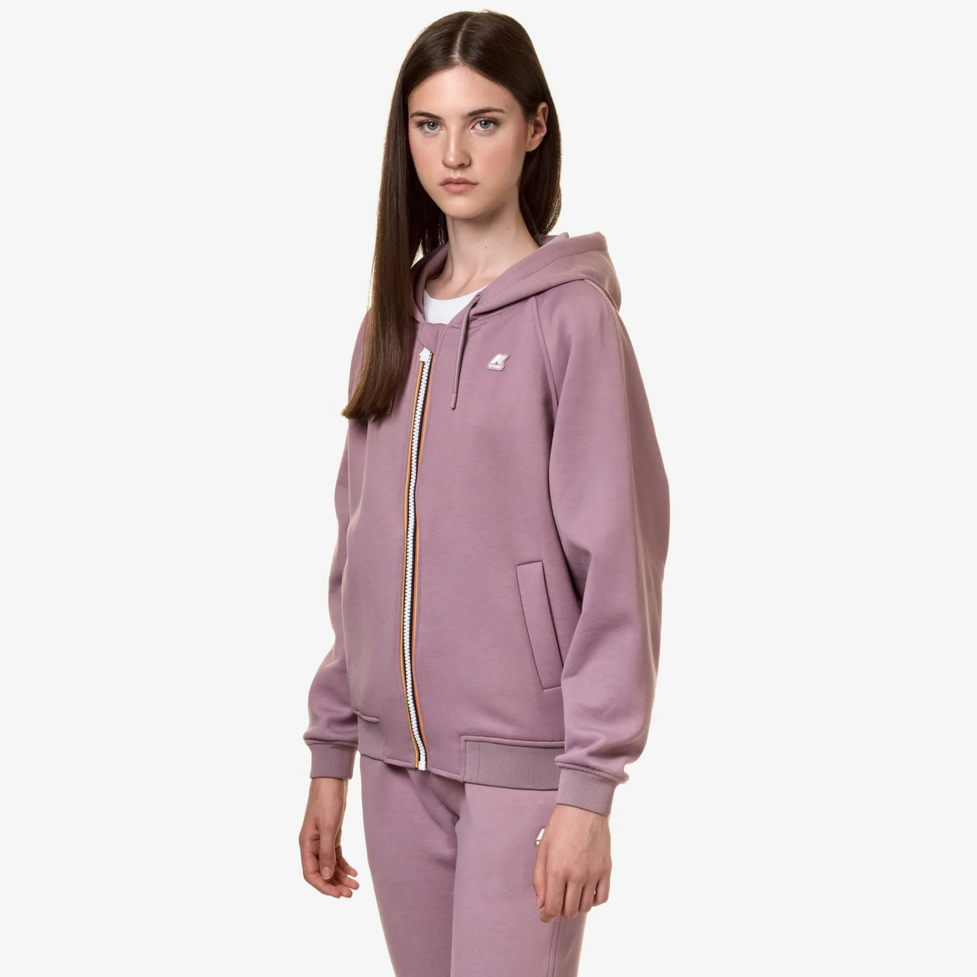 K-WAY Lydie Light Spacer - Fleece - Jacket - Woman - Violet Dusty Hot