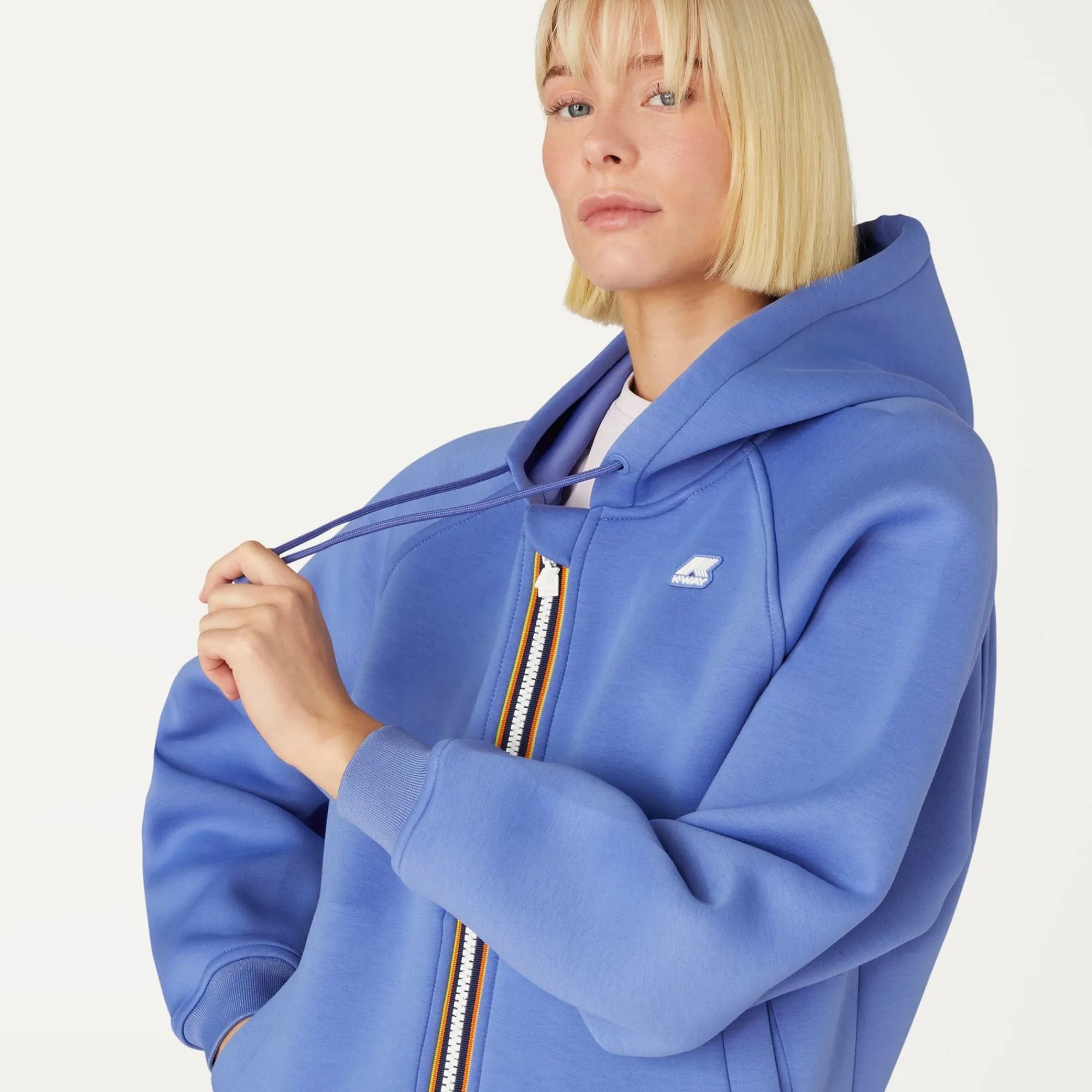 K-WAY Lydie Light Spacer - Fleece - Jacket - Woman - Azure Dk Cheap