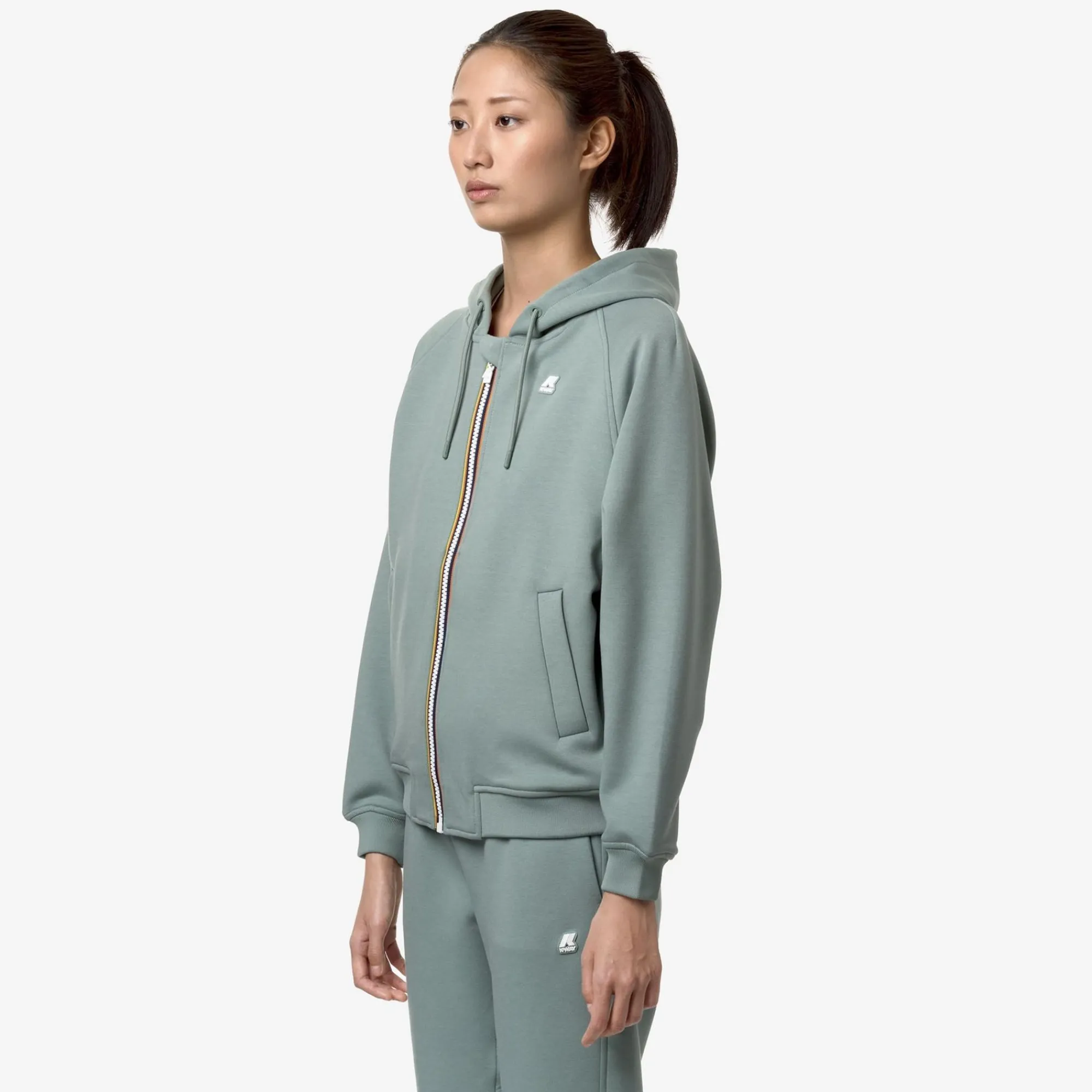 K-WAY Lydie Light Spacer - Fleece - Jacket - Woman - Green Mold Best Sale