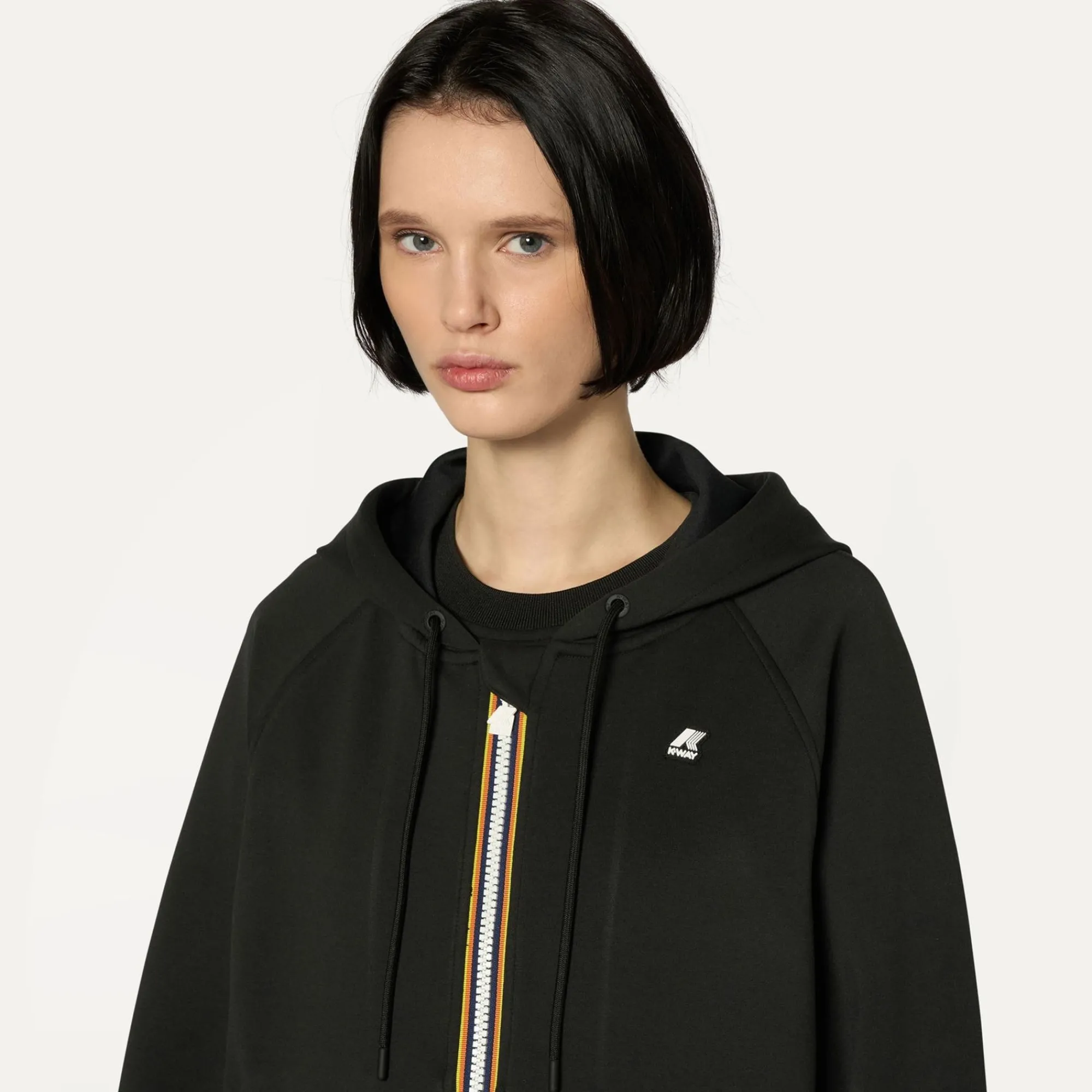 K-WAY Lydie Light Spacer - Fleece - Jacket - Woman - Black Pure New