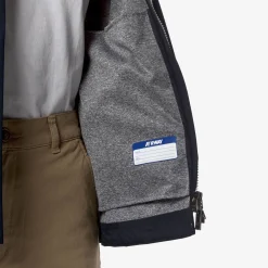 K-WAY Madalina Bonded Jersey - Jackets - Mid - Woman - Blue Depth Best Sale