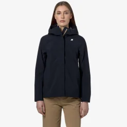 K-WAY Madalina Bonded Jersey - Jackets - Mid - Woman - Blue Depth Best Sale