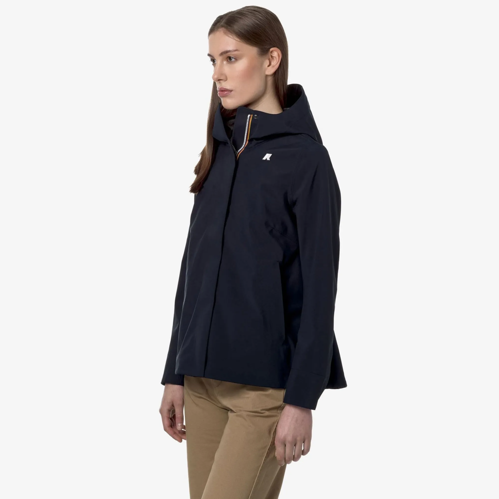 K-WAY Madalina Bonded Jersey - Jackets - Mid - Woman - Blue Depth Best Sale
