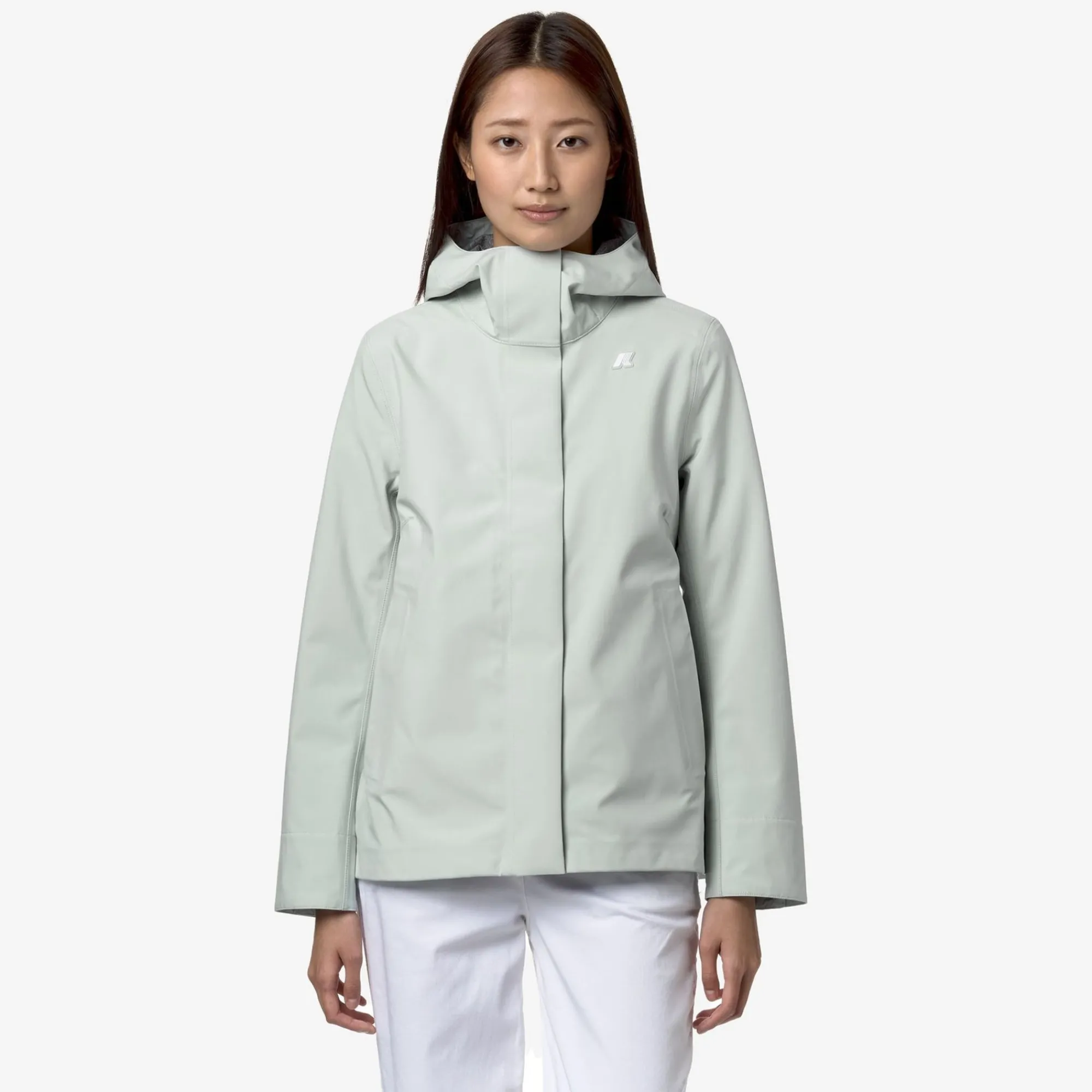 K-WAY Madalina Bonded Jersey - Jackets - Mid - Woman - Grey Sage Best