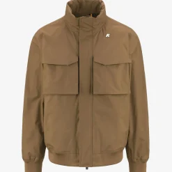 K-WAY Manfred Eco Ottoman - Jackets - Short - Man - Brown Corda Discount