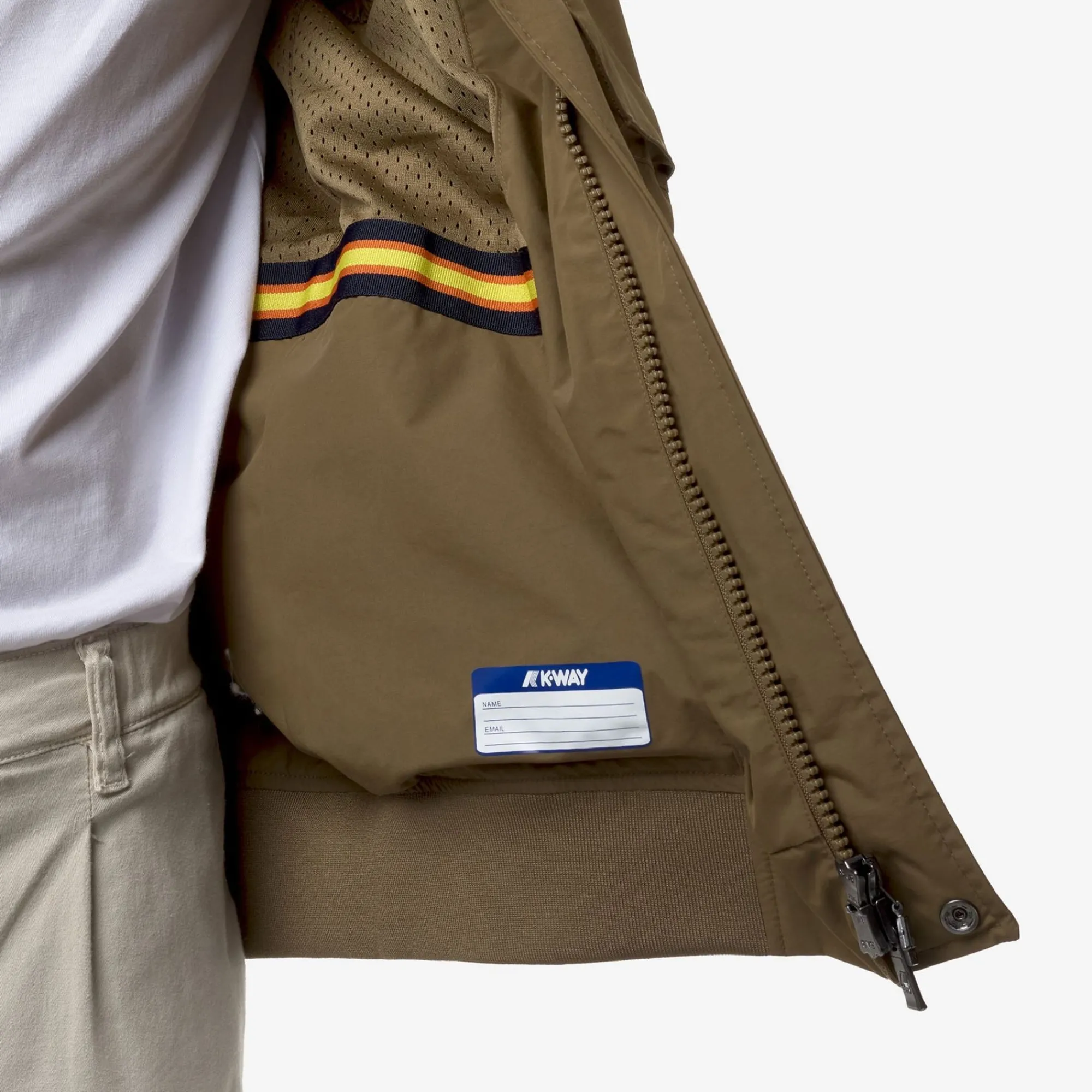 K-WAY Manfred Eco Ottoman - Jackets - Short - Man - Brown Corda Discount