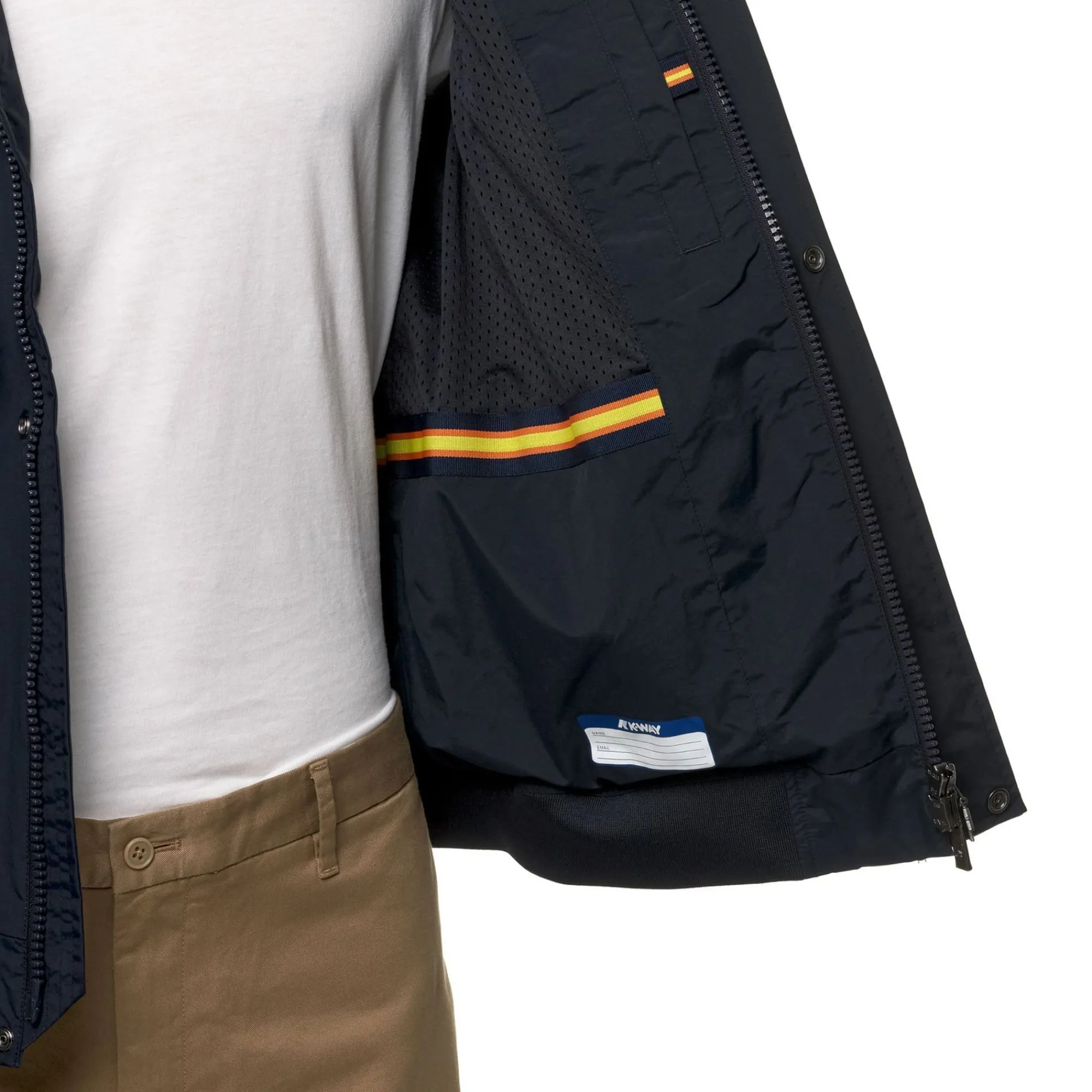 K-WAY Manfred Eco Ottoman - Jackets - Short - Man - Blue Depth Online