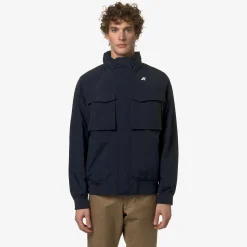 K-WAY Manfred Eco Ottoman - Jackets - Short - Man - Blue Depth Online