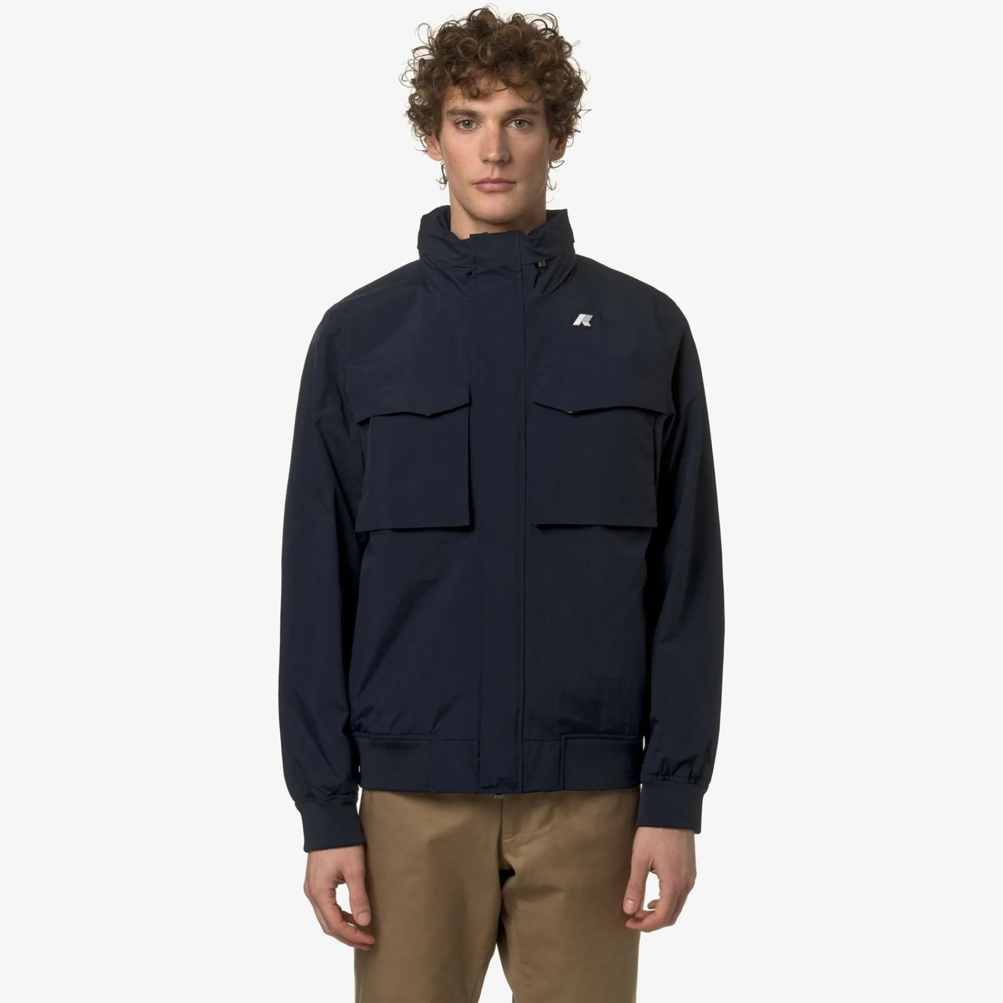 K-WAY Manfred Eco Ottoman - Jackets - Short - Man - Blue Depth Online