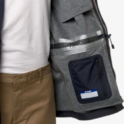 K-WAY Manphy Bonded Jersey - Jackets - Mid - Man - Blue Depth Cheap