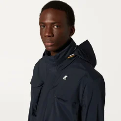 K-WAY Manphy Stretch Nylon Jersey - Jackets - Short - Man - Blue Depth New