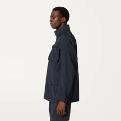 K-WAY Manphy Stretch Nylon Jersey - Jackets - Short - Man - Blue Depth New