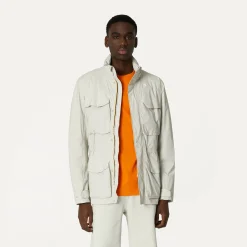 K-WAY Manphy Stretch Nylon Jersey - Jackets - Short - Man - Beige Lt Discount