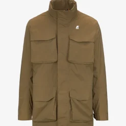 K-WAY Manphy Stretch Nylon Jersey - Jackets - Short - Man - Brown Corda Hot