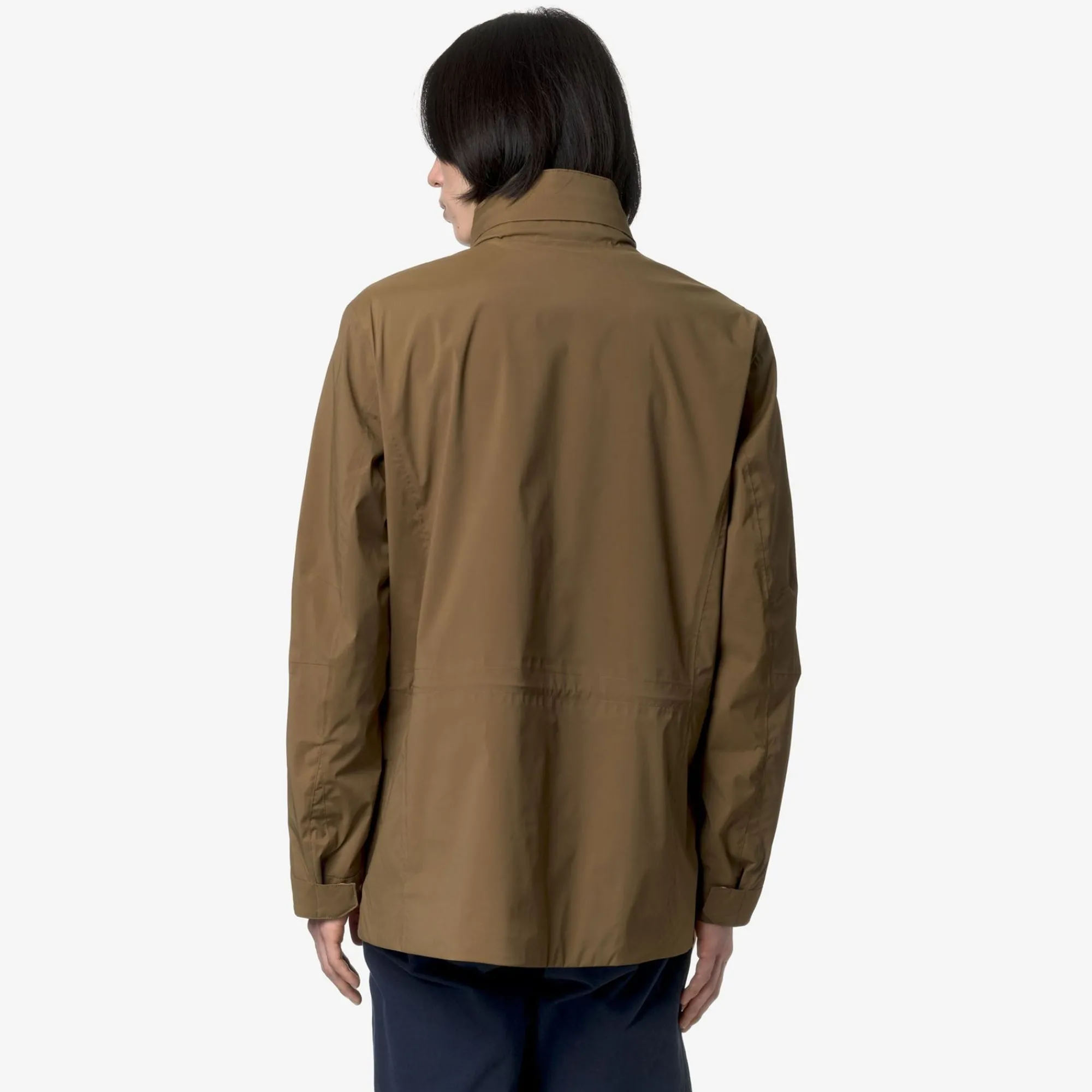 K-WAY Manphy Stretch Nylon Jersey - Jackets - Short - Man - Brown Corda Hot