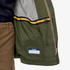 K-WAY Manphy Stretch Nylon Jersey - Jackets - Short - Man - Green Cypress Hot