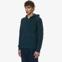 K-WAY Marcy Lambswool - Knitwear - Jacket - Man - Green Petrol Discount
