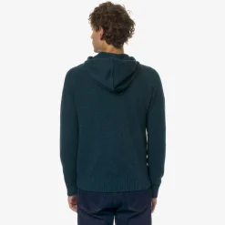 K-WAY Marcy Lambswool - Knitwear - Jacket - Man - Green Petrol Discount