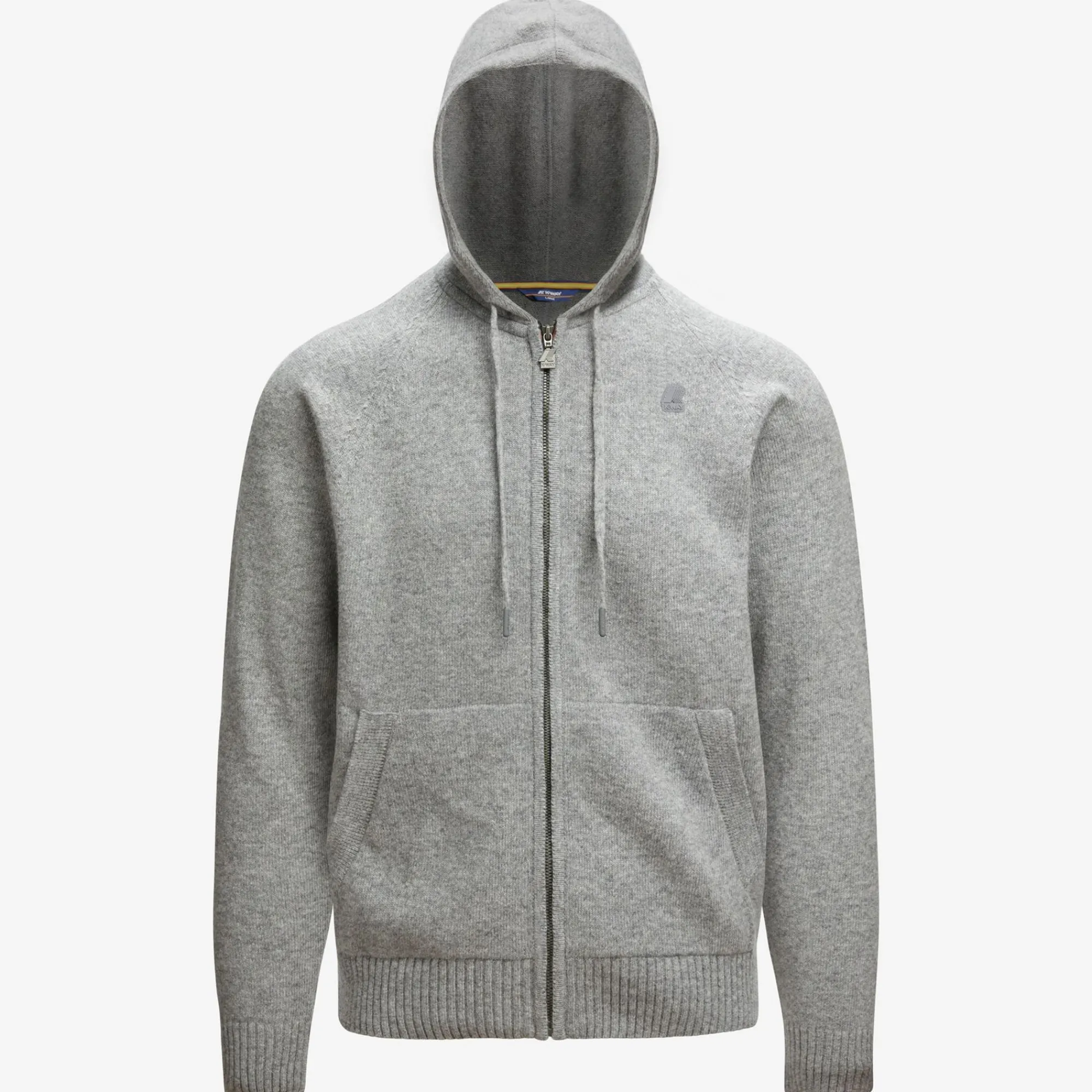 K-WAY Marcy Lambswool - Knitwear - Jacket - Man - Grey Md Steel Clearance