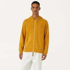 K-WAY Marcy Lambswool - Knitwear - Jacket - Man - Yellow Sunflower New