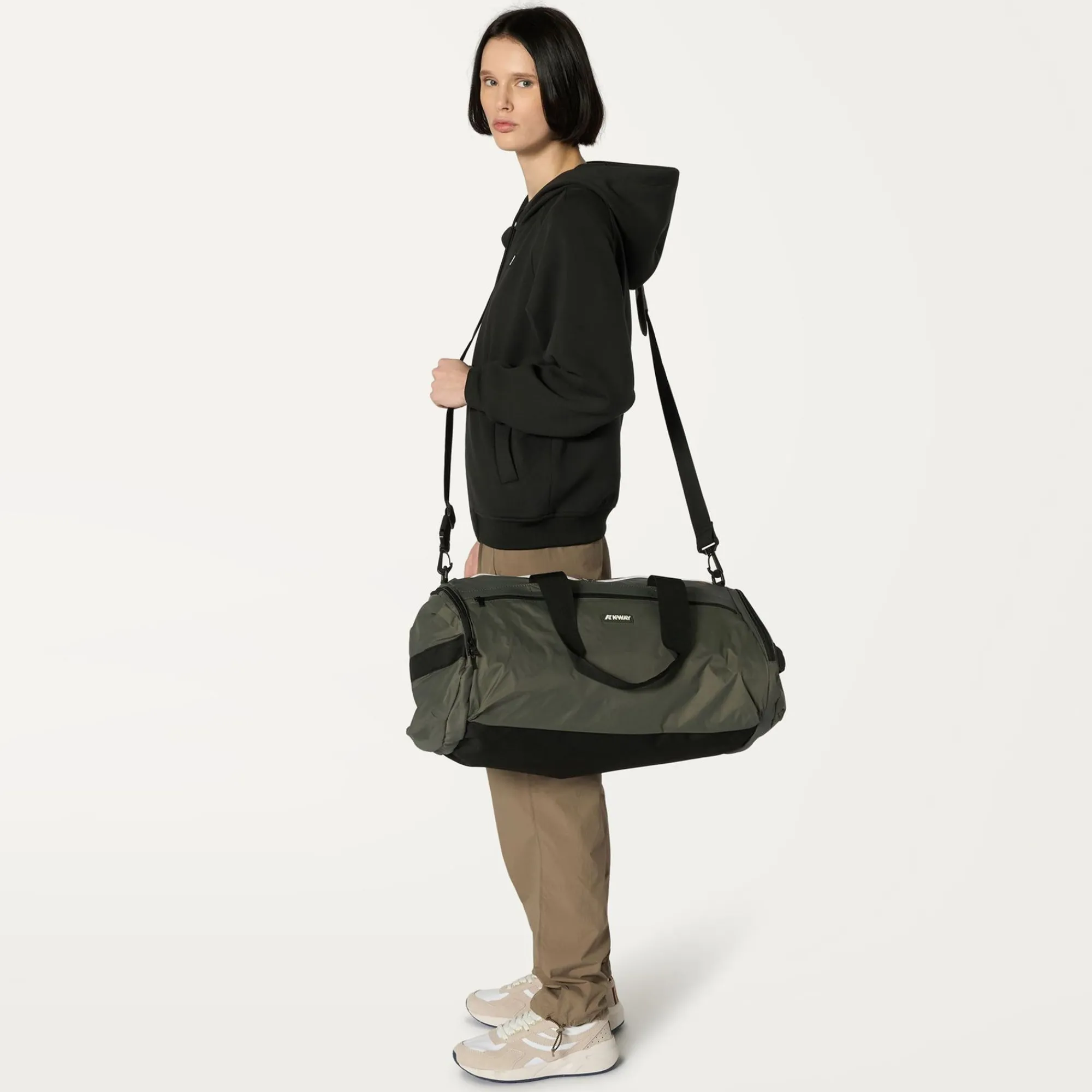 K-WAY Mareville M - Bags - Duffle - Unisex - Green Blackish Outlet