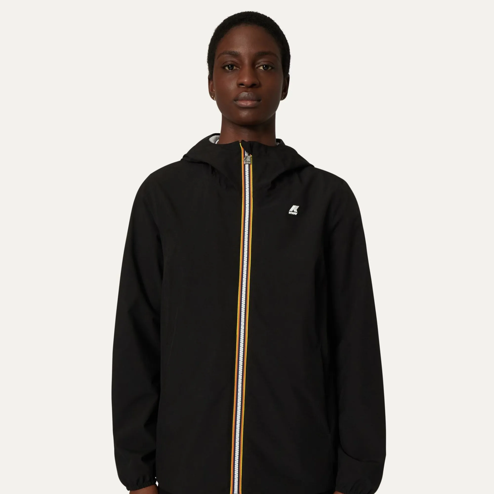 K-WAY Marguerite Stretch Poly Jersey - Jackets - Mid - Woman - Black Pure Sale